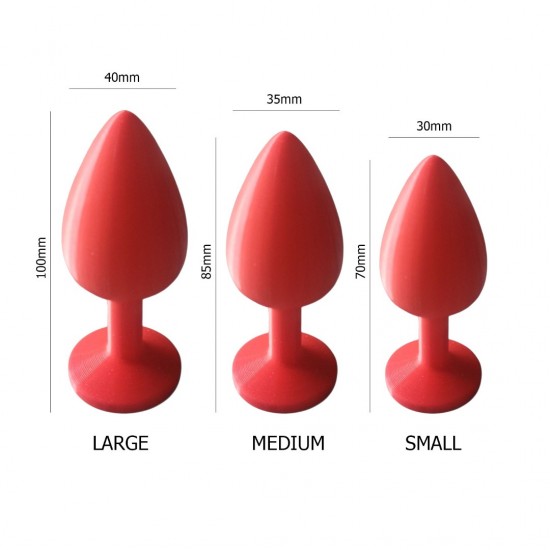 FAAK Toptan Seks Oyuncakları, Ecotoy 3lü Anal Tıkaç Seti - 3 Boy Kırmızı (Butt Plug) FAAK Toptan Seks Oyuncakları, Ecotoy 3lü Anal Tıkaç Seti - 3 Boy Kırmızı (Butt Plug)