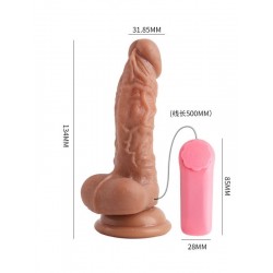 Titreşimli Gerçekçi 13.5cm Dildo Vibratör