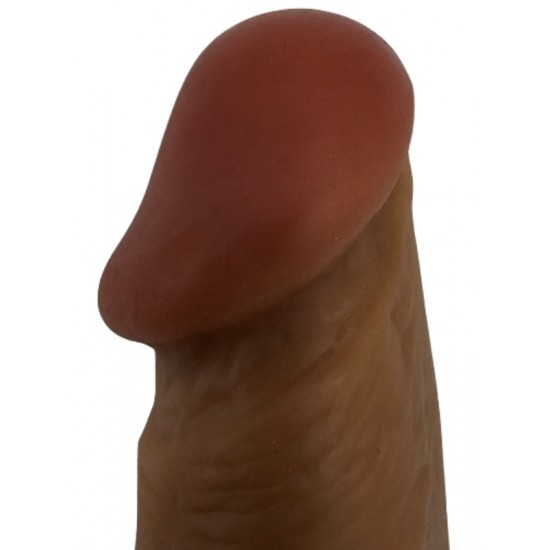 FAAK Toptan Seks Oyuncakları, Gerçekçi Testisli Melez Dildo 18cm
