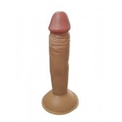 Gerçekçi Testissiz Melez Dildo 18 cm
