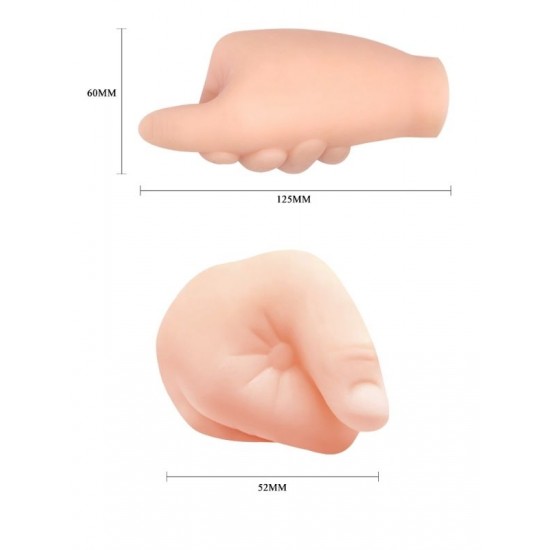 FAAK Toptan Seks Oyuncakları, Gerçekçi Et Dokusunda El Şeklinde Hand Job Masturbatör