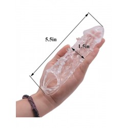 Tavşan Kulaklı Noktalı Testis Halkalı Şeffaf Penis Kılıfı Tavşan Kulaklı Noktalı Testis Halkalı Şeffaf Penis Kılıfı