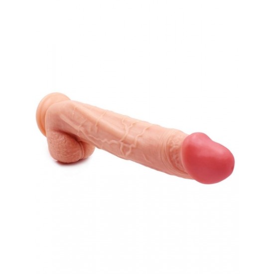 FAAK Toptan Seks Oyuncakları, Gerçekçi Vantuzlu Testisli Dildo 24cm