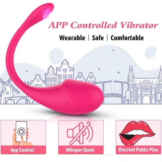 FAAK Toptan Seks Oyuncakları, Bluetooth Telefon Kontrollü Pembe Vibratör