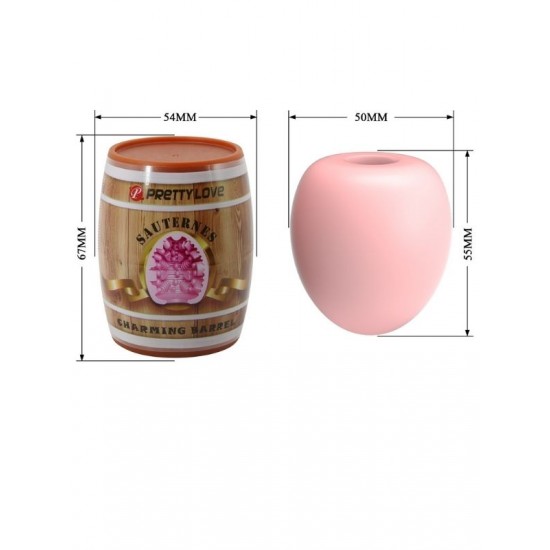 FAAK Toptan Seks Oyuncakları, Fıçı Şeklinde İçi Tırtıklı Yumurta Mastürbatör - Sauternes