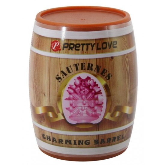 FAAK Toptan Seks Oyuncakları, Fıçı Şeklinde İçi Tırtıklı Yumurta Mastürbatör - Sauternes