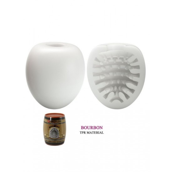 FAAK Toptan Seks Oyuncakları, Fıçı Şeklinde İçi Tırtıklı Yumurta Mastürbatör - Bourbon