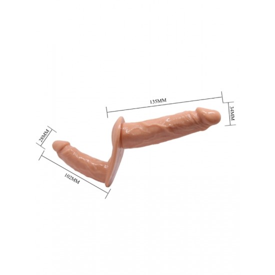 FAAK Toptan Seks Oyuncakları, Çift Taraflı Belden Bağlamalı Strapon Penis
