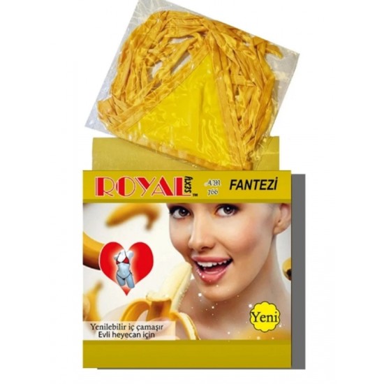 FAAK Toptan Seks Oyuncakları, Royal Yenilebilir Tanga Sütyen Muz Aromalı