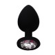 Backpart Taşlı Silikon Anal Tıkaç - Siyah Backpart Taşlı Silikon Anal Tıkaç - Siyah