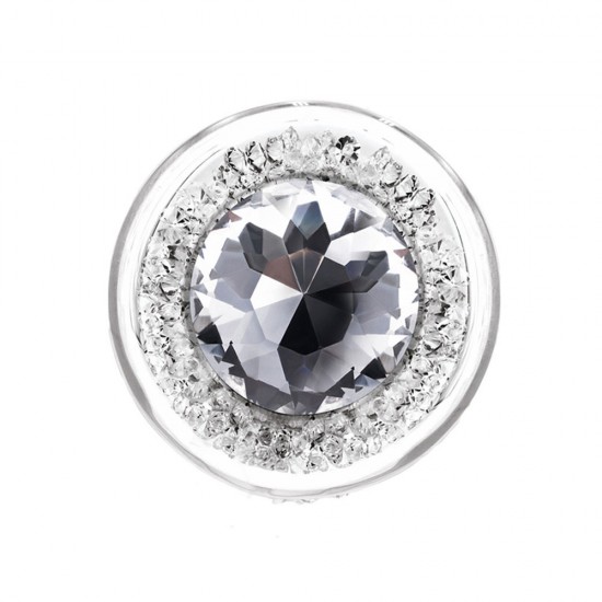 Backpart Yıldız Tozu İçi Kristalli Cam Anal Tıkaç - Gümüş Gri Backpart Yıldız Tozu İçi Kristalli Cam Anal Tıkaç - Gümüş Gri