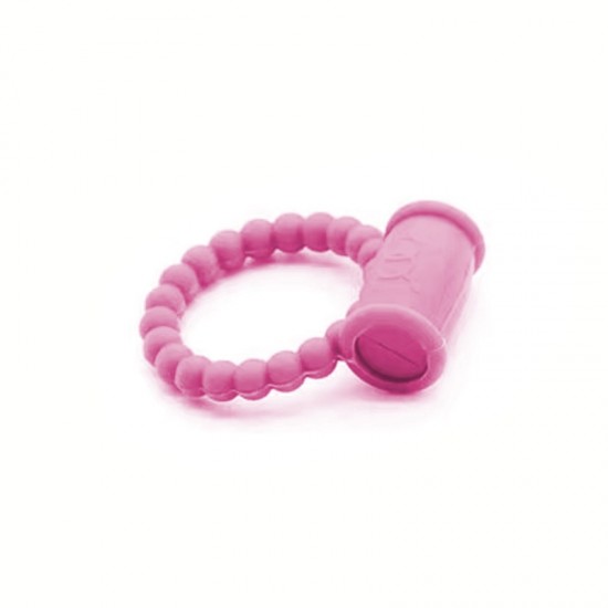 FAAK Toptan Seks Oyuncakları, Titreşimli Noktalı Penis Halkası - Pembe