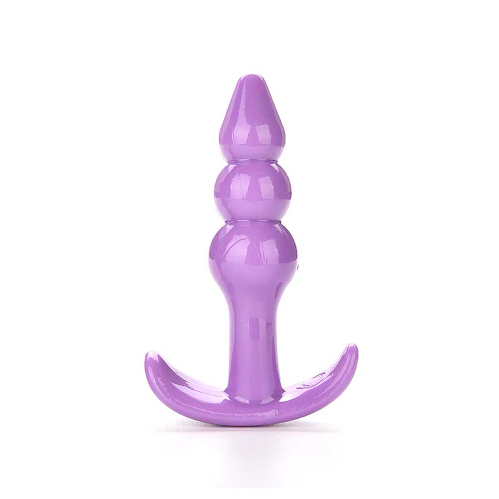 Backpart 3 Boğumlu Silikon Anal Tıkaç - Mor Backpart 3 Boğumlu Silikon Anal Tıkaç - Mor
