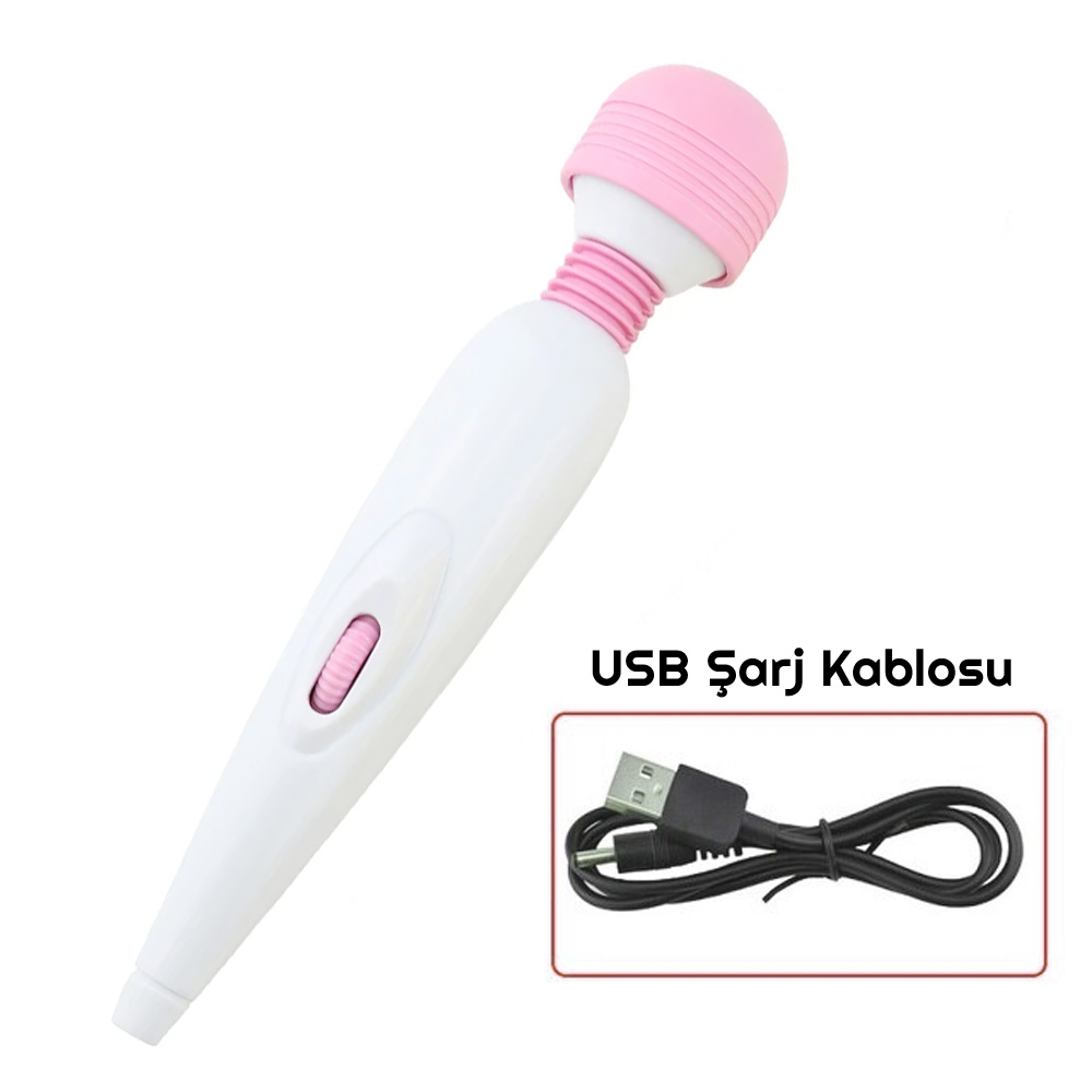 Vibex USB Şarjlı Wand Vibratör Vibex USB Şarjlı Wand Vibratör